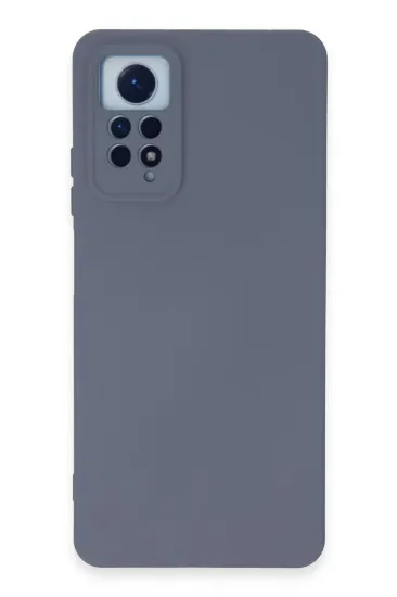 Newface Xiaomi Redmi Note 12 Pro 4G Kılıf Nano içi Kadife Silikon - Gri resmi