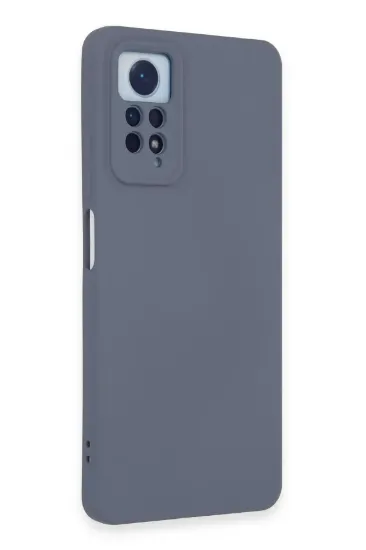 Newface Xiaomi Redmi Note 12 Pro 4G Kılıf Nano içi Kadife Silikon - Gri resmi