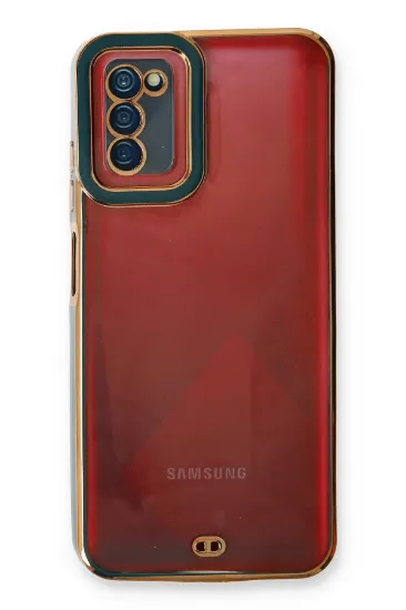 Newface Samsung Galaxy A03S Kılıf Liva Lens Silikon - Yeşil resmi
