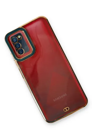 Newface Samsung Galaxy A03S Kılıf Liva Lens Silikon - Yeşil resmi