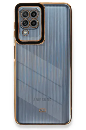 Newface Samsung Galaxy A22 Kılıf Liva Lens Silikon - Siyah resmi