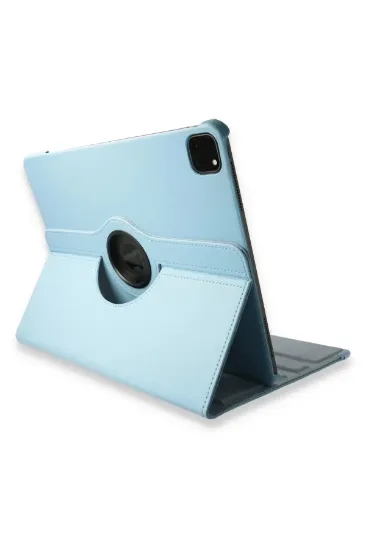 Newface iPad Pro 12.9 (2021) Kılıf 360 Tablet Deri Kılıf - Turkuaz resmi