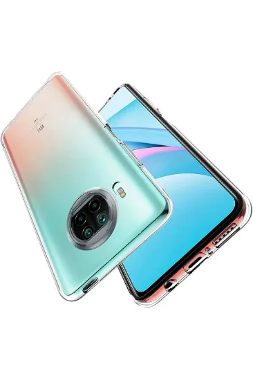Newface Xiaomi Redmi Note 9 Pro 5G Kılıf Lüx Şeffaf Silikon resmi
