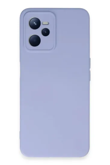 Newface Realme C35 Kılıf Nano içi Kadife Silikon - Lila resmi