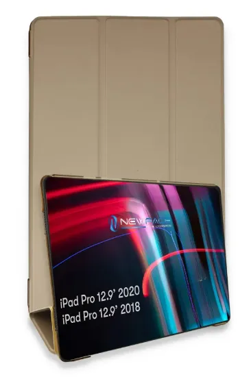Newface iPad Pro 12.9 (2021) Kılıf Tablet Smart Kılıf - Gold resmi