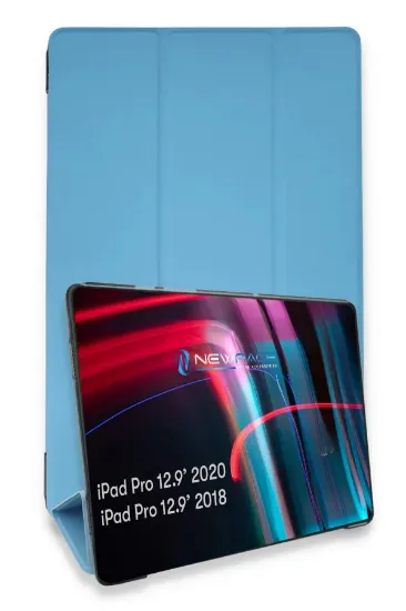 Newface iPad Pro 12.9 (2021) Kılıf Tablet Smart Kılıf - Mavi resmi