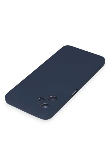Newface Realme C35 Kılıf Nano içi Kadife Silikon - Lacivert resmi