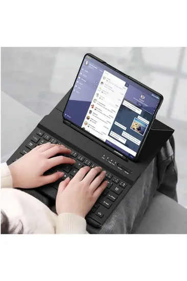 Newface Universal Universal Kılıf Fold Klavye - Siyah resmi
