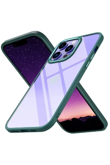 Newface iPhone 14 Pro Kılıf Power Silikon - Koyu Yeşil resmi