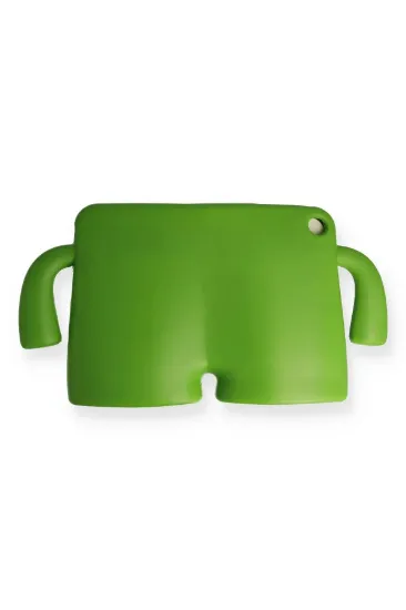 Newface iPad 10.2 (7.nesil) Kılıf Karakter Tablet Silikon - Yeşil resmi
