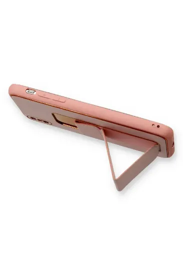 Newface iPhone XS Max Kılıf Coco Deri Standlı Kapak - Pembe resmi