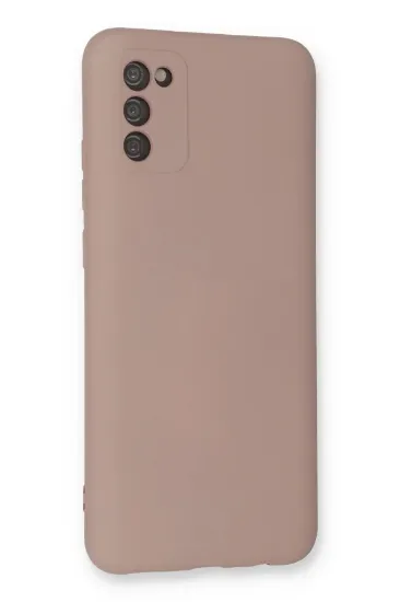 Newface Samsung Galaxy A03S Kılıf Nano içi Kadife Silikon - Pudra resmi