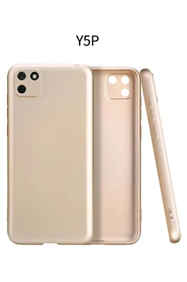Newface Huawei Y5P Kılıf First Silikon - Gold resmi