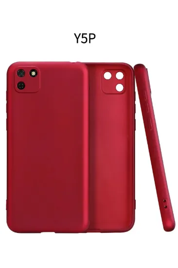 Newface Huawei Y5P Kılıf First Silikon - Bordo resmi