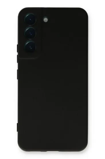 Newface Samsung Galaxy S22 Plus Kılıf Nano içi Kadife Silikon - Siyah resmi