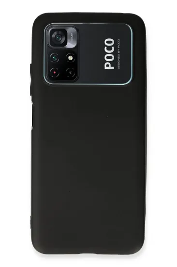 Newface Xiaomi Poco M4 Pro 4G Kılıf First Silikon - Siyah resmi