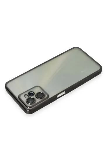 Newface Realme C35 Kılıf Razer Lensli Silikon - Siyah resmi