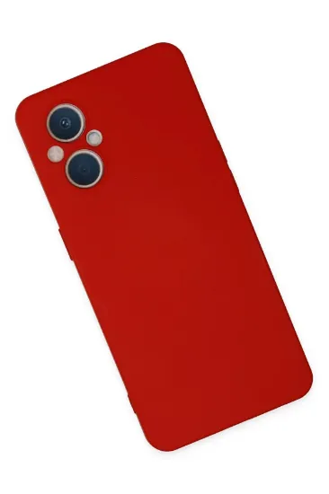 Newface Oppo Reno 7 Lite Kılıf Nano içi Kadife Silikon - Kırmızı resmi