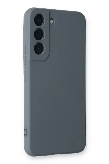 Newface Samsung Galaxy S22 Plus Kılıf Nano içi Kadife Silikon - Gri resmi