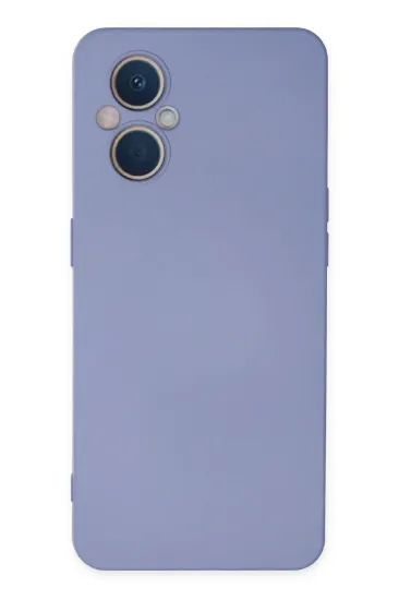 Newface Oppo Reno 7 Lite Kılıf Nano içi Kadife Silikon - Lila resmi