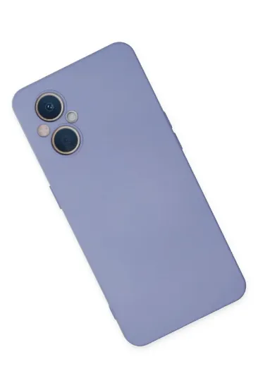 Newface Oppo Reno 7 Lite Kılıf Nano içi Kadife Silikon - Lila resmi