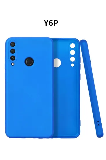 Newface Huawei Y6P Kılıf First Silikon - Mavi resmi