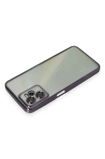 Newface Realme C35 Kılıf Razer Lensli Silikon - Mor resmi