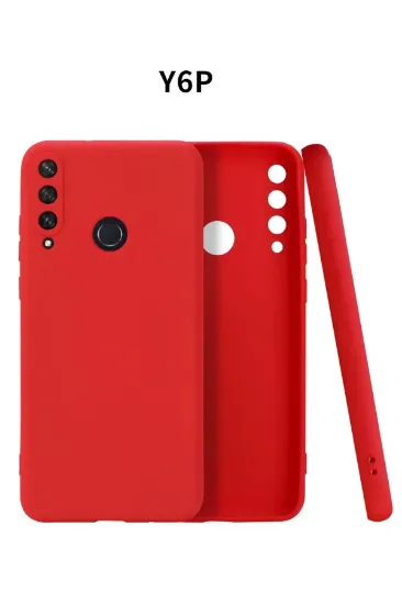 Newface Huawei Y6P Kılıf First Silikon - Kırmızı resmi