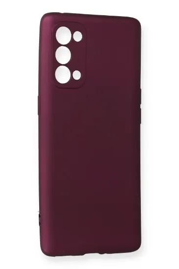 Newface Oppo Reno 5 Pro Kılıf First Silikon - Mürdüm resmi