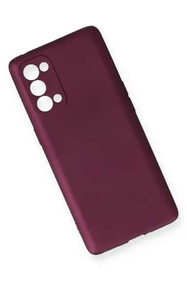 Newface Oppo Reno 5 Pro Kılıf First Silikon - Mürdüm resmi