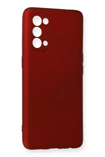 Newface Oppo Reno 5 Pro Kılıf First Silikon - Bordo resmi