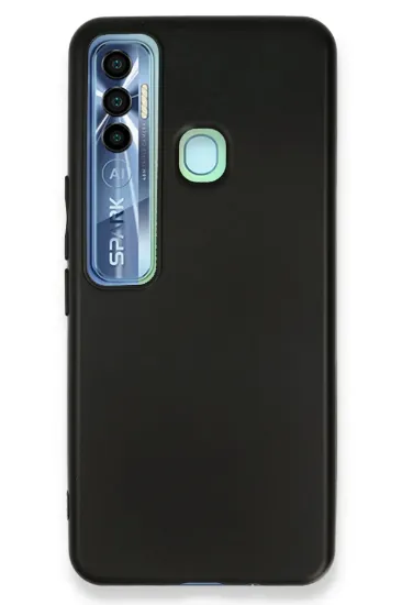 Newface Tecno Spark 7 Pro Kılıf First Silikon - Siyah resmi