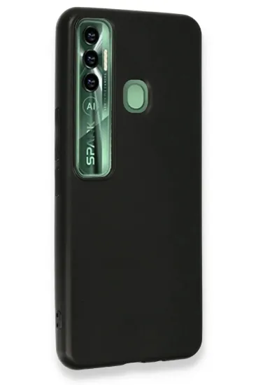 Newface Tecno Spark 7 Pro Kılıf First Silikon - Siyah resmi