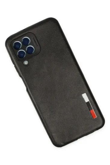 Newface Samsung Galaxy M33 Kılıf Loop Deri Silikon - Siyah resmi