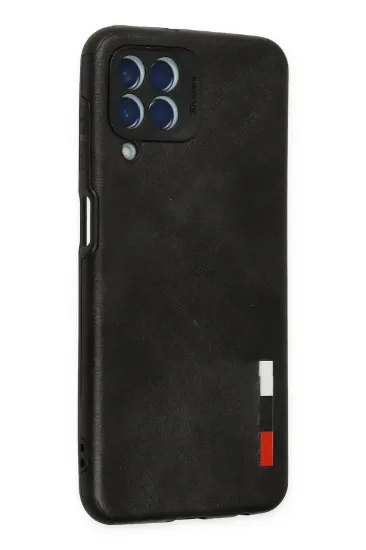 Newface Samsung Galaxy M33 Kılıf Loop Deri Silikon - Siyah resmi