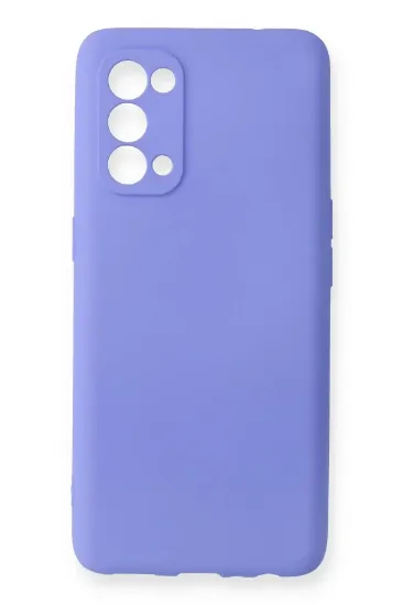Newface Oppo Reno 5 Kılıf First Silikon - Lila resmi