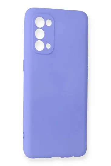 Newface Oppo Reno 5 Kılıf First Silikon - Lila resmi
