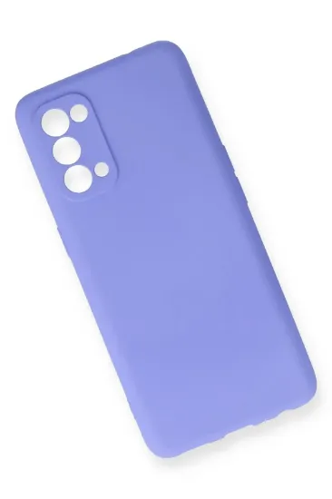 Newface Oppo Reno 5 Kılıf First Silikon - Lila resmi