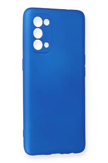 Newface Oppo Reno 5 Kılıf First Silikon - Mavi resmi