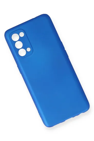 Newface Oppo Reno 5 Kılıf First Silikon - Mavi resmi