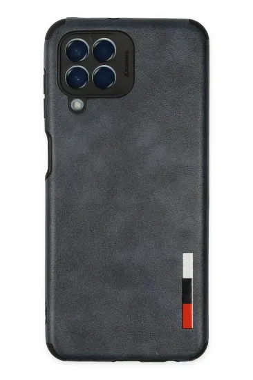 Newface Samsung Galaxy M33 Kılıf Loop Deri Silikon - Lacivert resmi