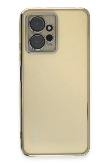 Newface Xiaomi Redmi Note 12 4G Kılıf Razer Lensli Silikon - Gold resmi