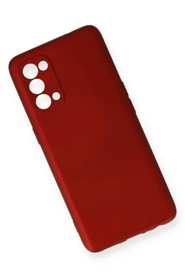 Newface Oppo Reno 5 Kılıf First Silikon - Bordo resmi