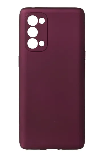 Newface Oppo Reno 5 Kılıf First Silikon - Mürdüm resmi