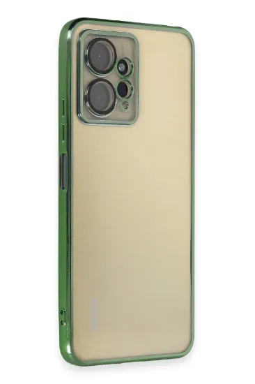 Newface Xiaomi Redmi Note 12 4G Kılıf Razer Lensli Silikon - Yeşil resmi