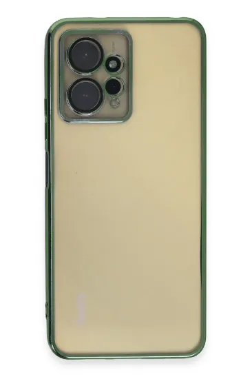 Newface Xiaomi Redmi Note 12 4G Kılıf Razer Lensli Silikon - Yeşil resmi