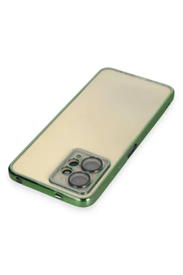 Newface Xiaomi Redmi Note 12 4G Kılıf Razer Lensli Silikon - Yeşil resmi