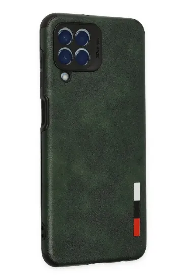 Newface Samsung Galaxy M33 Kılıf Loop Deri Silikon - Yeşil resmi