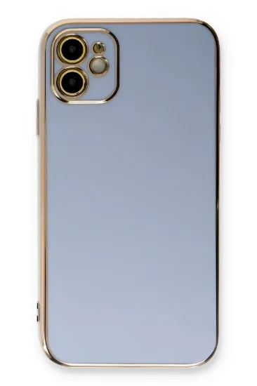 Newface iPhone 11 Kılıf Volet Silikon - Mavi resmi