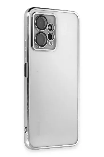 Newface Xiaomi Redmi Note 12 4G Kılıf Razer Lensli Silikon - Gümüş resmi